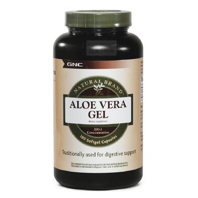 美国GNC健安喜芦荟精华软胶囊25mg×180粒